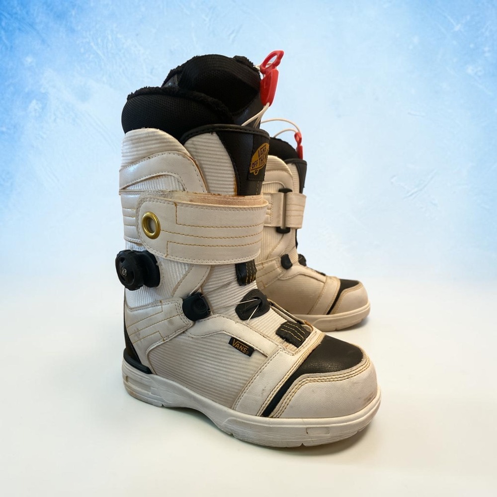 Vans Kira Women's Snowboard Boots White Black BOA Size US 7